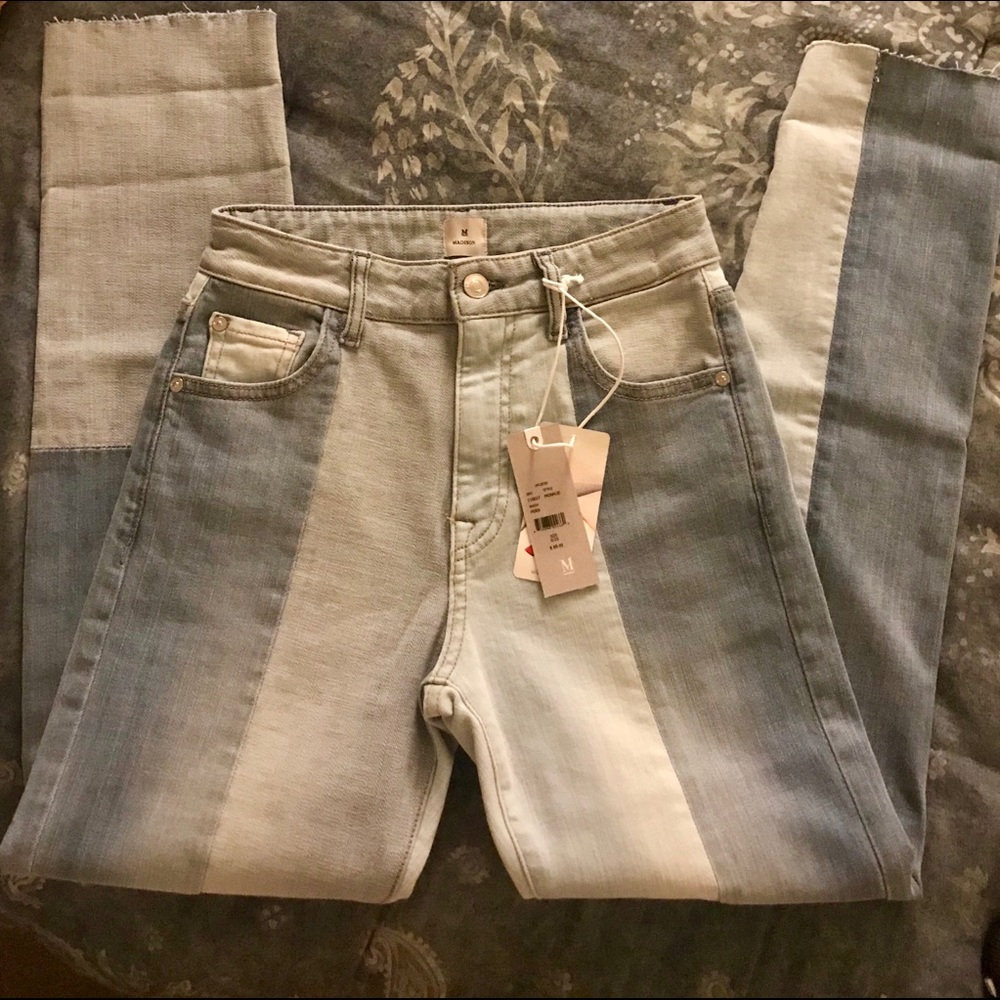 ✨NWT Madison Patchwork (70s style) Ankle Jeans👖